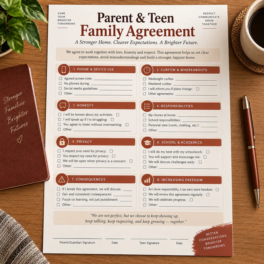 Parent and Teen Family Agreement